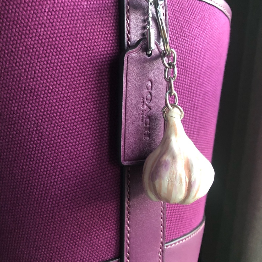 Handmade garlic charm